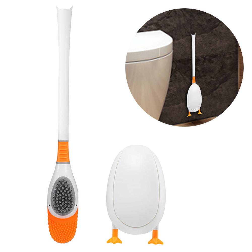 Famure Creative Duck Toilet Brush WallMounted Bathroom Cleaning Brush