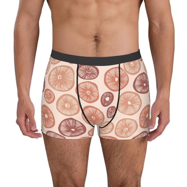 Fotbe Mushrooms2 Calzoncillos Tipo Boxer con Bolsa de Soporte Total para Hombre, X-Temp Fresco, Transpirable y de Secado Rápido-XX-Large