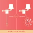 thumbnail image 5 of Avec Dimmable Brushed Nickel Corded Electric Wall Sconce, 5 of 18