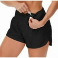 thumbnail image 5 of Women's High Waisted Workout Shorts with Liner, Tummy Control Yoga Shorts, Quick Dry Athletic Running Shorts with Zipper Pockets, 5 of 6