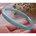 thumbnail image 3 of Certified Icy Green Burma Natural A JADE Jadeite Circle Bangle Bracelet 59 mm 662668 TN, 3 of 11