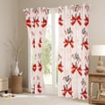 thumbnail image 3 of Manfei Kawaii Red Bowknot Black Out Curtains, Winter Christmas Snowflake Curtains Pack of 2 (42x63 Each), Teens Girls Kids Bedroom Curtains, Curtains and Drapes Bedroom Decor, 3 of 6