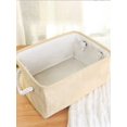thumbnail image 5 of 1pc Foldable Fabric Laundry Basket With Handles For Clothes, Pants, Sundries Storage, Household Storage Basket, 5 of 5