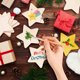 thumbnail image 4 of 50 piezas de rodajas de madera creativas para manualidades, con forma de estrella de cinco puntas., 4 of 8