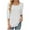 White, variant on Womens Tops Fall 2024 Pleated Long Sleeve Round Neck Casual Loose Solid Color Top Pink S