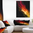 thumbnail image 1 of Yellow Red 3d Abstract Waves - Contemporary Abstract Wall Art, 1 of 3