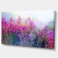 thumbnail image 2 of Blooming Purple Flowers in Meadow - Large Flower Canvas Wall Art, 2 of 3