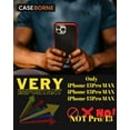 thumbnail image 2 of CaseBorne R Series Case for [iPhone 13 Pro Max] Aluminum Frame Aramid Fiber Kevlar Backplate - Red, 2 of 5