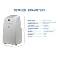 thumbnail image 3 of Aire Max New 8,000 BTU (14,000 BTU ASHRAE ) 500 Sq ft Portable Air Conditioner with Heat, APE508CH, 3 of 13