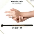 thumbnail image 3 of Ring Sizer Measuring Belt 1 Piece US Size 1-17 Black Ring Sizing Belt, Reusable Finger Sizer Belt - Adjustable Ring Sizer Belt - Ideal for Home and Professional Use, 3 of 5