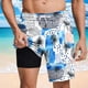 thumbnail image 2 of Pantalones Cortos Elásticos de Cintura con Cordón para Hombre con Bolsillos Pantalones de Playa Casuales para el Verano, 2 of 6