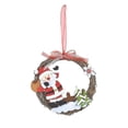 thumbnail image 1 of Corona de Feliz Navidad, coronas de ratán, corona colgante para puerta delantera, adorno de Navidad, 1 of 5