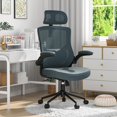 thumbnail image 1 of Ergonomic Office Chair with Adjustable Headrest & Lumbar Support -  Back Desk Chair with Flip-Up Arms  Swivel Executive Computer Task Chair, 1 of 5