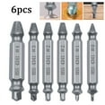 thumbnail image 1 of 6Pcs Broken Bolt Damage Screw Remover Extractor Drill Bits Easy Out Stud Reverse, 1 of 9