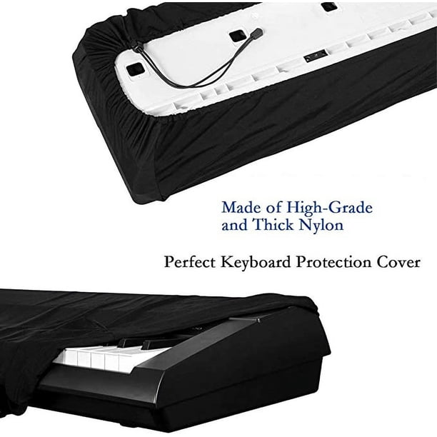 Funda Elástica De Tela Oxford Para Piano Digital O Teclado De 61 Teclas - Protección Completa Antiarañazos Y Polvo