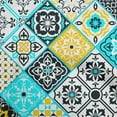 thumbnail image 1 of oneOone Viscose Jersey Dark Teal Blue Fabric Abstract Traditional Dress Material Fabric Print Fabric By The Yard 60 Inch Wide, 1 of 7