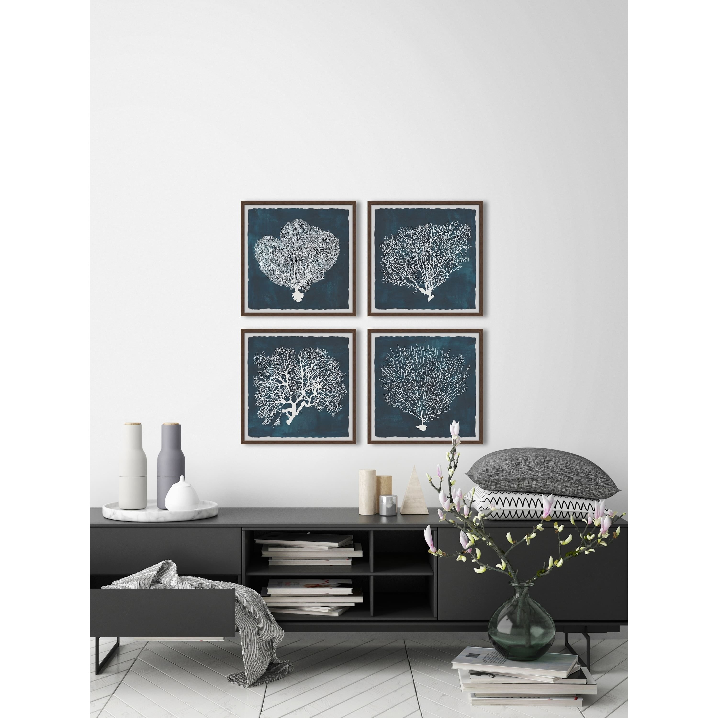 Marmont Hill Inverse Sea Fan V Quadriptych