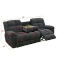 thumbnail image 3 of Aukfa 3 Seat Recliner with Flip Backrest Cupholder, Home Theater Seating, Gray, 3 of 9