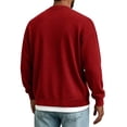 thumbnail image 3 of BRGZLK Cardigan Sweaters for Men Button Down V Neck Long Sleeve Sweaters Open Front Solid Color Lightweight Business Knitted Sweater Tops Coat 2026 Fall Winter Outwear A#Red S, 3 of 5