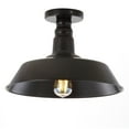 thumbnail image 7 of JONATHAN Y Camila 14" 1-Light Classic Industrial Indoor/Outdoor Iron LED Semi-Flush Mount, Oil Rubbed Bronze, JYL9516A, 7 of 7