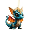 thumbnail image 2 of 2025 New Christmas Dragon Baby Hanging Ornaments Set 2D 3.14 Inch Acrylic Dragon Figurines Christmas Tree Decorations Cute Cartoon Pendants for Car Home Holiday Vacation Themed Decor and Gifts, 2 of 5