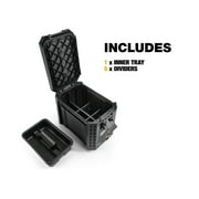 ToughBuilt StackTech Compact Tool Box Lockable Organizer, Removable Tray