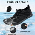 thumbnail image 3 of CZV Barefoot Shoes Women Wide Toe Box Water Shoes Fashion Non-Slip Quick Dry with Drainage Breathable Lightweight for Walking Sneakers Beach Hiking Surfing Black, 3 of 8