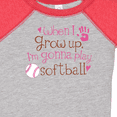 thumbnail image 4 of Inktastic Future Softball Player Girls Girls Baby Bodysuit, 4 of 5