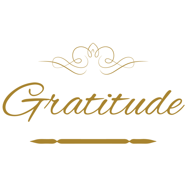 Gratitude Vinyl Decal Sticker Quote Large Metallic Gold Walmart Com Walmart Com