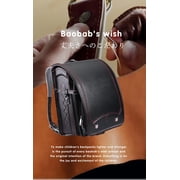 Baobab's Wish Japanese School Bag for Elementary School Students Randoseru Backpack Basic Plus Version Dark Blue