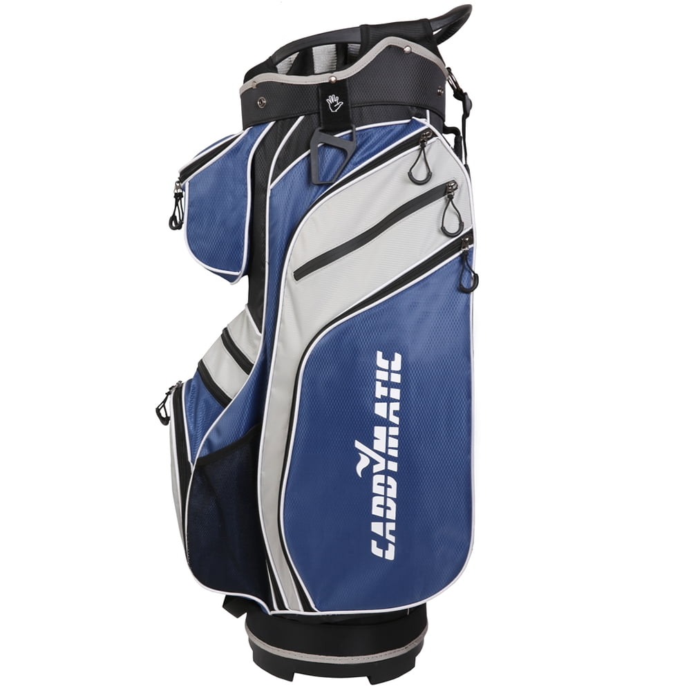 Caddymatic Cart Golf Club Bag, Polyester, 10 Pockets