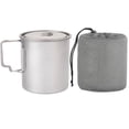 thumbnail image 1 of Taza de titanio Taza de Camping de 750ml taza de titanio equipo de cocina al aire libre para Picnic turístico de viaje JShteea El nuevo, 1 of 7
