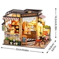 thumbnail image 4 of Julia Bakery DIY Miniature Wooden Dollhouse Kit with LED Lights & Furniture, 3D Puzzle Craft Gift for Adults & Teens, 4 of 8