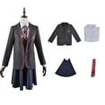 thumbnail image 3 of Disfraz de Matilda para cosplay, uniforme escolar, abrigo, falda con corbata, disfraz de Matilda de Roald Dahl, trajes escolares de Halloween para niñas, 3 of 5