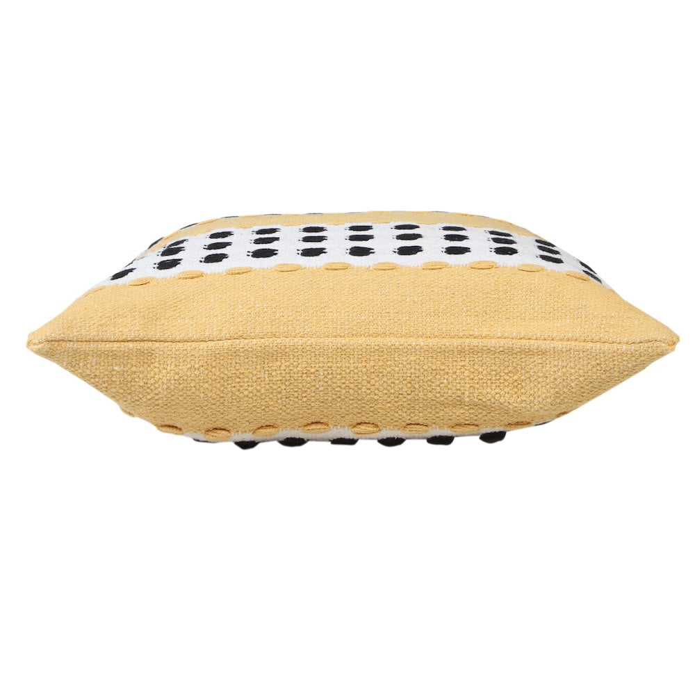 LR Home Metropolitan Woven Dash Grid Striped Throw Pillow