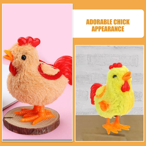 Pack De 48 Pollitos De Cuerda Saltarines | Juguete De Peluche Amarillo De 8 Cm Con Mecanismo A Cuerda | Ideal Para Fiestas Y Regalos