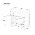 thumbnail image 3 of 30 inch Bathroom Vanity with Sink, Bathroom Sink Vanity with Storage Cabinet and 2 Drawers, Built-in Soft Closing Doors, Freestanding Bathroom Vanity Cabinet for Bathroom, Green, 3 of 9