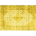 thumbnail image 1 of Ahgly Company Machine Washable Indoor Rectangle Persian Yellow Traditional Area Rugs, 2' x 4', 1 of 4