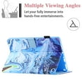 thumbnail image 5 of Allytech Case for Kindle Fire 7 inch 2022(12th Generation), Auto Sleep Wake Adjustable Stand Card Slots Wallet Cover with Stylus Pen Holder for Amazon Fire 7 2022, Blue Marble, 5 of 7