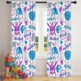 thumbnail image 5 of Blackout Kids Curtains,Colorful Baseball Icons Pattern Childrens Insulated Curtains Set Of 2,Bedroom Essentials,Toddler Room Decor 42"x84", 5 of 5
