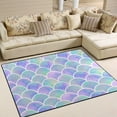 thumbnail image 2 of SKYSONIC Watercolor Rainbow Scales Lightweight Carpet Mats Area Soft Rugs Floor Mat Rug Home Decoration for Kids Room Living Room 80 x 58 inches, 2 of 6