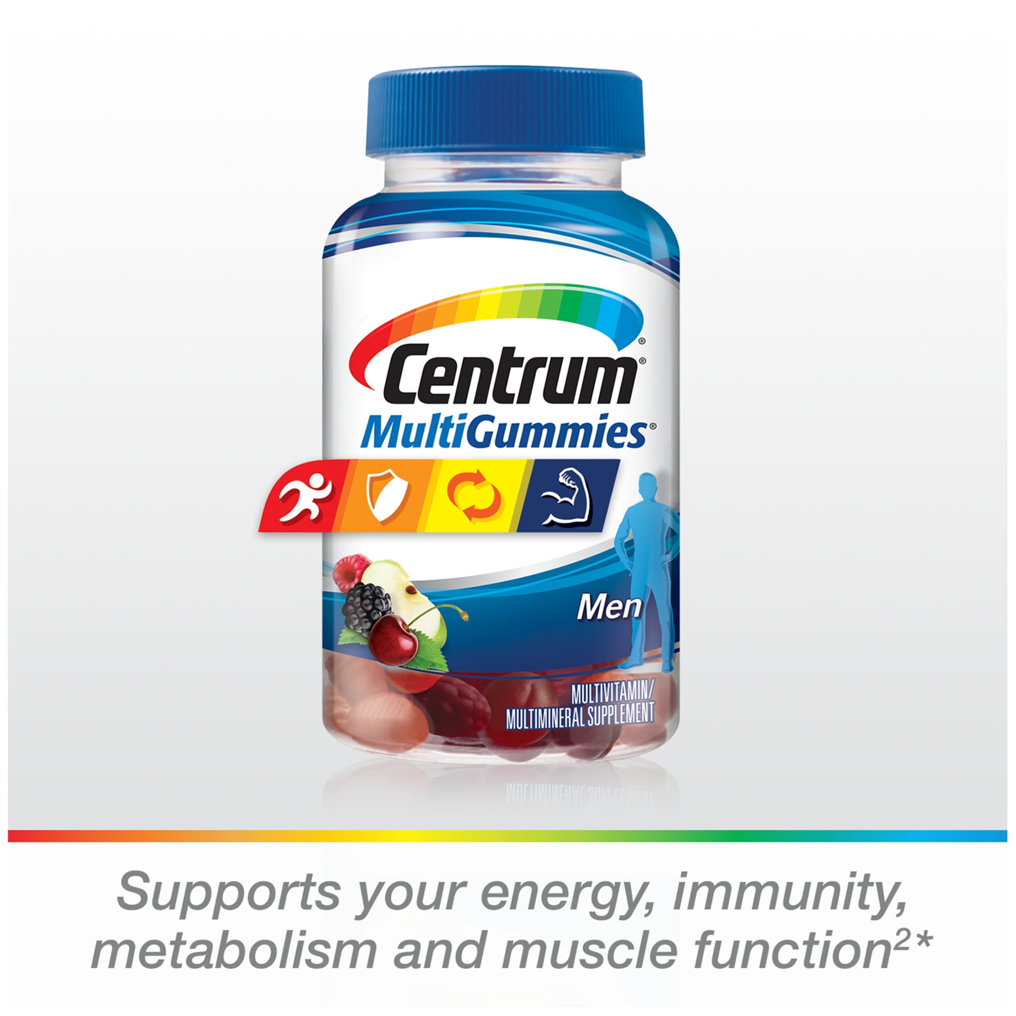 Buy Centrum Multigummies Men's Multivitamin Supplement Gummies, Fruit