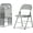 Gray, variant on BoldGear 4 Pack Brown Folding Chairs with Padded Seats for Outdoor & Indoor, Portable Stackable Commercial Seat with Steel Frame for Events Office Wedding Party, 330lbs Capacity,White