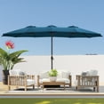 thumbnail image 6 of 15ft Patio Umbrella with Base, Double Sided Outdoor Large Rectangular Patio Umbrella with Crank Handle, for Lawn Garden,Home,Outdoor Activities, 6 of 8