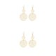 thumbnail image 3 of Pendientes para mujer Sonducket 1 par de aleación aro de moda gota Oro Plata, 3 of 6