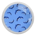 thumbnail image 1 of 4PCS Round Dolphins Cabinet Fluorescence Knob Glowing in the Dark Furniture Drawer Pulls Handle with Screws, 1 of 5