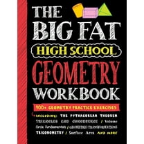 Big Fat High School Geometry Workbook: 400  Geometry Practice Exercises (Paperback)