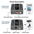 thumbnail image 4 of Convertidor De Audio Analógico A Digital Rca A Óptico Con Cable Óptico Audio Digital Toslink Y Coaxi, 4 of 5