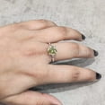 thumbnail image 5 of Natural Peridot Ring, Rough Peridot Gemstone Ring, August Birthstone, Prong Band, 925 Sterling Silver, Womens Ring, Christmas, Thanksgiving, Handmade, Statement Jewelry, Rough Gemstone Jewelry, 5 of 6