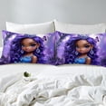 thumbnail image 3 of Erosebridal Housse de Couette Princesse 3D pour Tout-Petit, Literie Papillon Mystique Format Tout-Petit, Décor Dessin Animé de Rêve, Réversible 2 Pcs (Sans Couette), 3 of 7
